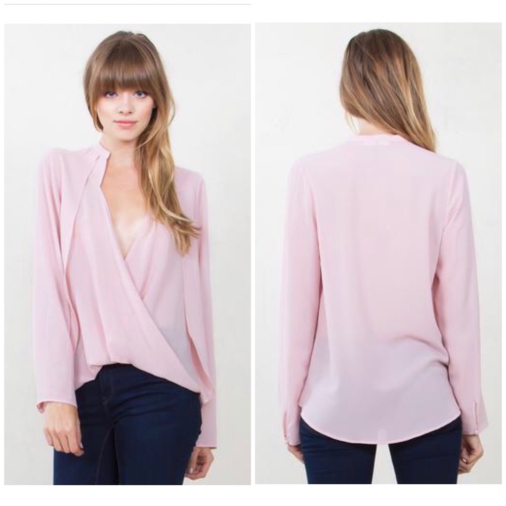 Sugarlips BLush Wrap Blouse